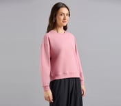 DROP SHOULDER SWEATSHIRT, PURPLE/YELL