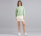 DROP SHOULDER SWEATSHIRT, YELLOW/BLUE