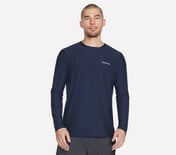 GODRI ALL DAY L/S T-SHIRT, NNNAVY Apparel Lateral View
