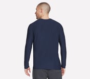 GODRI ALL DAY L/S T-SHIRT, NNNAVY Apparel Top View