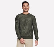 SKECH KNITS ULTRA GO LITE OLI, NATURAL/GREEN Apparel Lateral View