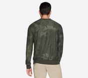 SKECH KNITS ULTRA GO LITE OLI, NATURAL/GREEN Apparel Top View