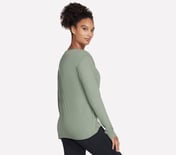 SKECHERS SIGNATURE LONG SLEEVE, LIGHT GREEN