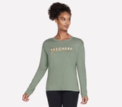 SKECHERS SIGNATURE LONG SLEEVE, LIGHT GREEN
