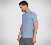 SKECH-AIR T-SHIRT, BLUE/WHITE Apparel Bottom View