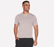 SKECH-AIR T-SHIRT, TAUPE/LAVENDER
