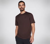 ON THE ROAD T-SHIRT, BURGUNDY Apparel Lateral View