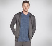 GOKNIT PIQUE FZ, CCHARCOAL