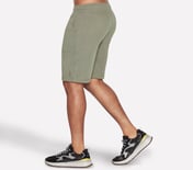GOKNIT PIQUE 9IN SHORT, LIGHT GREY/GREEN Apparel Bottom View