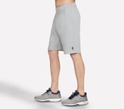 GOKNIT PIQUE 9IN SHORT, LIGHT GREY Apparel Bottom View
