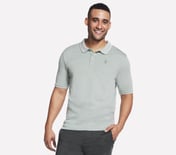OFF DUTY POLO, LIGHT GREY/GREEN