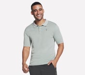 OFF DUTY POLO, LIGHT GREY/GREEN