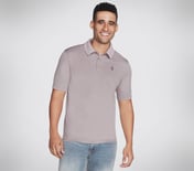 OFF DUTY POLO, TAUPE/LAVENDER