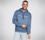 SKECHERS HERITAGE GRID PULLOV, DARK DENIM Apparel Lateral View