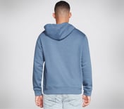 SKECHERS HERITAGE GRID PULLOV, DARK DENIM Apparel Top View