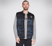 SKECHERS GOWALK TRAIL VEST, NAVY/MULTI Apparel Lateral View