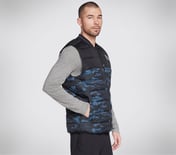 SKECHERS GOWALK TRAIL VEST, NAVY/MULTI Apparel Left View