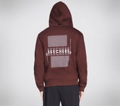 SKX TAKE OVER FZ HOODIE, BURGUNDY