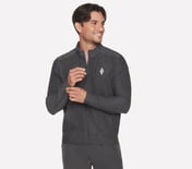 THE HOODLESS HOODIE ULTRA GO, BLACK/CHARCOAL Apparel Bottom View