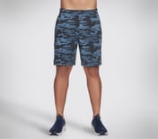 SKECH-SWEATS CAMO LOUNGE 9 SH, NAVY/MULTI Apparel Lateral View