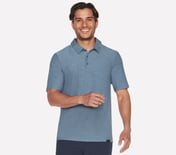 GODRI ALL DAY POLO, BLUE/GREY