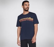 SKECHERS BIG ADVENTURE T-SHIRT, NNNAVY Apparel Lateral View