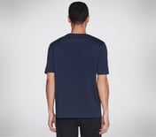 SKECHERS BIG ADVENTURE T-SHIRT, NNNAVY Apparel Top View