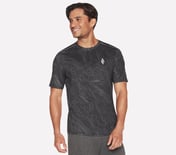 ON THE ROAD PRINTED T-SHIRT, BLACK/OLIVE