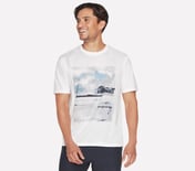 WAVE BREAK T-SHIRT, WWWHITE Apparel Lateral View