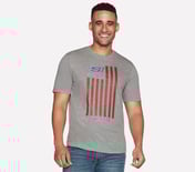 LIVE FREE T-SHIRT, LIGHT GREY Apparel Lateral View