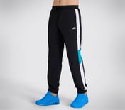 SKECHERS CUT & SEW JOGGER, WWHITE Apparel Top View