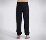 SKECHERS CUT & SEW JOGGER, WHITE/LIME Apparel Bottom View
