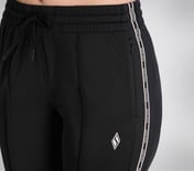 BRANDED KNIT TAPE PANT, BBBBLACK