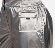 MULTI PANELLED METALLIC CARGO, AQUA/LIME