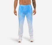MI FAN PRINTED PANTS, WHT/NVY/BLUE