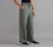 PIN TUCK PANTS, BROWN/OLIVE Apparel Bottom View