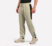 SKECHERS LIFESTYLE JOGGER, NATURAL/SILVER Apparel Top View