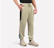 SKECHERS LIFESTYLE JOGGER, NATURAL/SILVER Apparel Bottom View