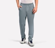 PEFORMANCE BASIC PANTS, LT.GRAY/BLUE Apparel Lateral View