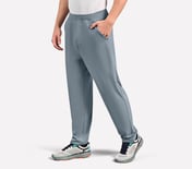 PEFORMANCE BASIC PANTS, LT.GRAY/BLUE Apparel Top View