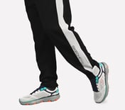 MENS COLORBLOCK TRACK PANT, BLACK Apparel Right View
