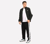 MENS COLORBLOCK TRACK PANT, BLACK Apparel Right View