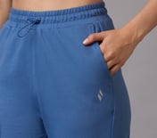 BASIC FIT BRANDED JOGGER, BLUE/MAUVE