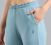 BASIC FIT BRANDED JOGGER, GRAY/AQUA/PINK