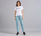 BASIC FIT BRANDED JOGGER, GRAY/AQUA/PINK