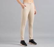 BASIC FIT BRANDED JOGGER, NATURAL/BLUE Apparel Bottom View