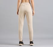 BASIC FIT BRANDED JOGGER, NATURAL/BLUE Apparel Left View