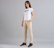 BASIC FIT BRANDED JOGGER, NATURAL/BLUE Apparel Right View