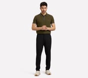 PULL UP APARTMENT PANTS, BLACK Apparel Right View