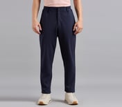 PULL UP APARTMENT PANTS, NAVY Apparel Lateral View